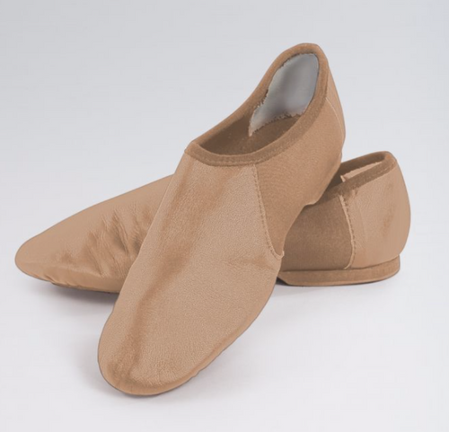 Slip On Split Sole Jazz Shoes Tan