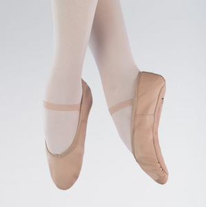 Leather Ballet Shoes with Elastics